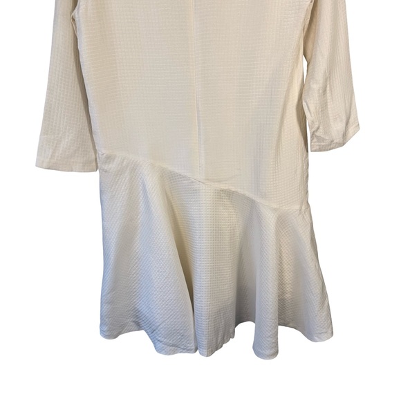 Club Monaco Cream Silk Wool Textured Dress Size S or M Minimalist Neutral - Picture 12 of 12